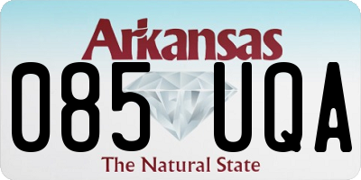 AR license plate 085UQA