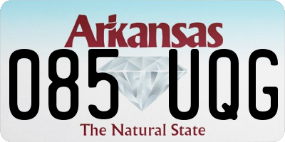 AR license plate 085UQG