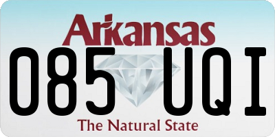 AR license plate 085UQI