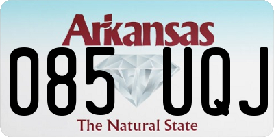 AR license plate 085UQJ