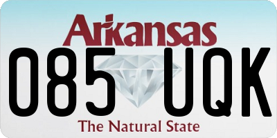 AR license plate 085UQK