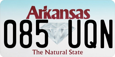 AR license plate 085UQN