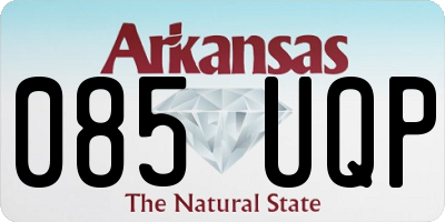 AR license plate 085UQP