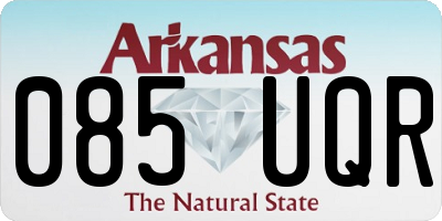 AR license plate 085UQR