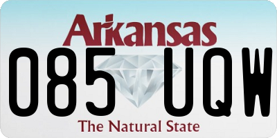 AR license plate 085UQW