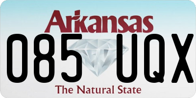 AR license plate 085UQX