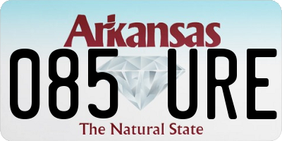 AR license plate 085URE