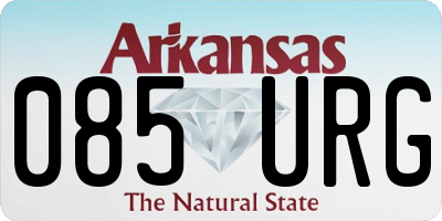 AR license plate 085URG