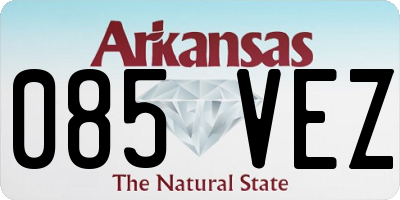 AR license plate 085VEZ