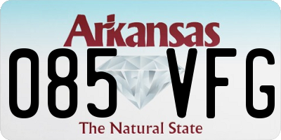 AR license plate 085VFG