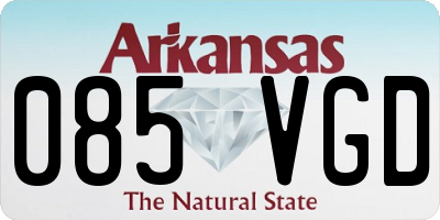 AR license plate 085VGD