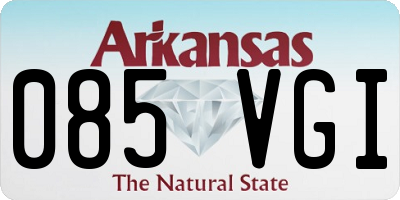 AR license plate 085VGI