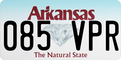 AR license plate 085VPR