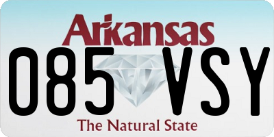 AR license plate 085VSY