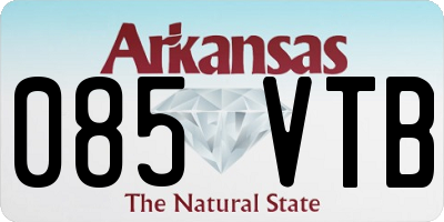 AR license plate 085VTB