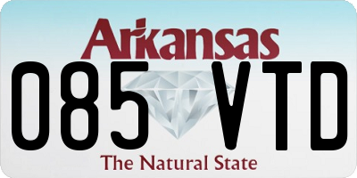 AR license plate 085VTD