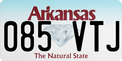 AR license plate 085VTJ