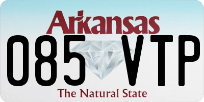 AR license plate 085VTP
