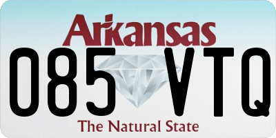 AR license plate 085VTQ