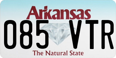 AR license plate 085VTR