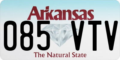 AR license plate 085VTV