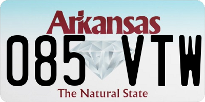 AR license plate 085VTW