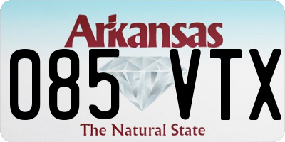 AR license plate 085VTX