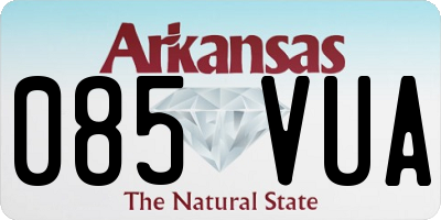 AR license plate 085VUA