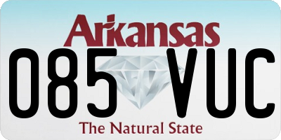 AR license plate 085VUC