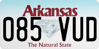 AR license plate 085VUD