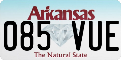 AR license plate 085VUE