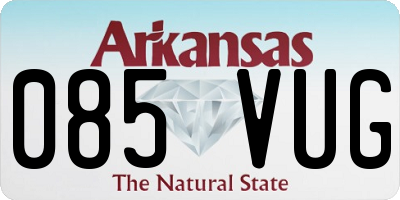 AR license plate 085VUG