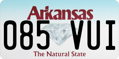 AR license plate 085VUI