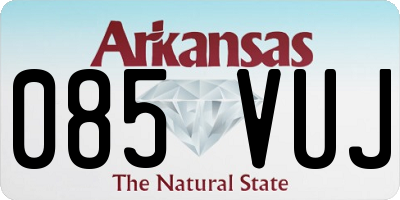 AR license plate 085VUJ