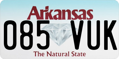 AR license plate 085VUK