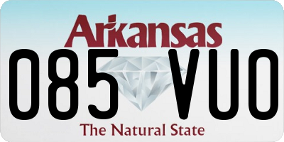 AR license plate 085VUO