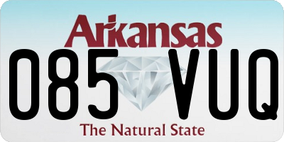 AR license plate 085VUQ