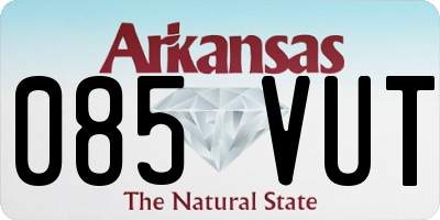 AR license plate 085VUT