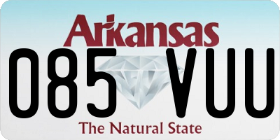 AR license plate 085VUU