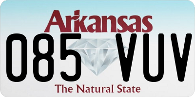 AR license plate 085VUV