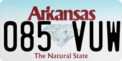 AR license plate 085VUW