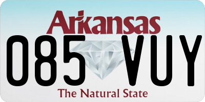 AR license plate 085VUY