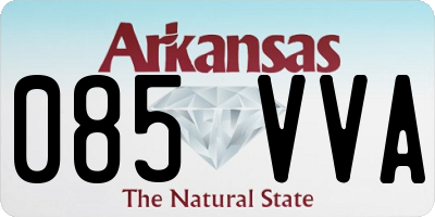 AR license plate 085VVA