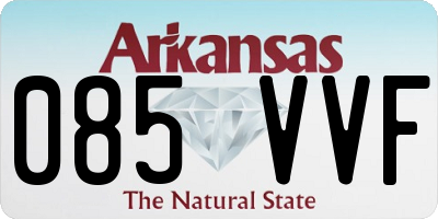AR license plate 085VVF