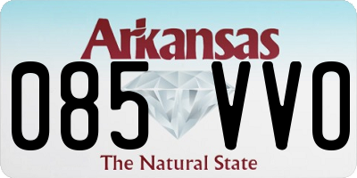 AR license plate 085VVO