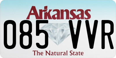 AR license plate 085VVR