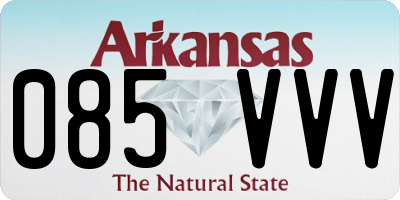AR license plate 085VVV