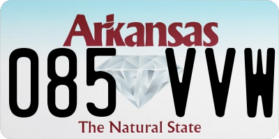 AR license plate 085VVW