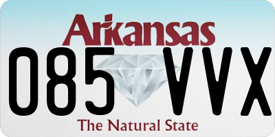 AR license plate 085VVX