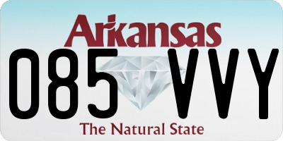 AR license plate 085VVY